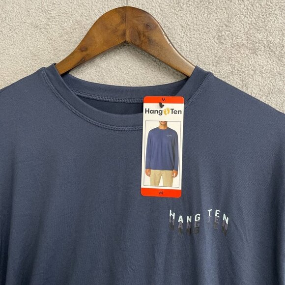 NEW Hang Ten Men's M Medium UPF 50+ Long Sleeve Shirt Graphic Back - Picture 8 of 9